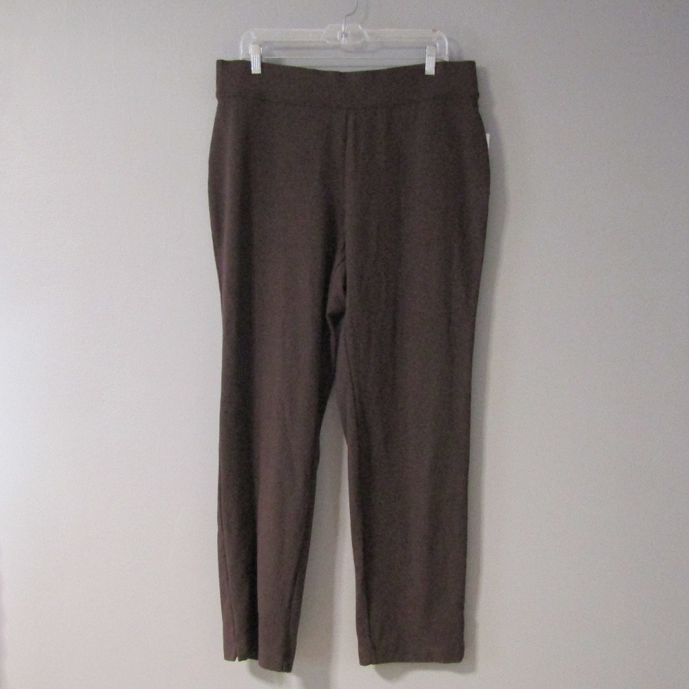 NEW Preswick & Moore Brown Pull On Pants Size L